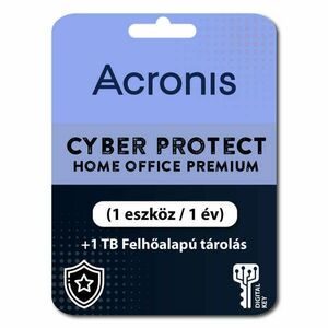 Acronis Cyber Protect Home Office Premium (1 eszköz / 1 év) + 1 TB Felhőalapú tárolás (Elektronikus licenc) kép