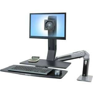 Ergotron WorkFit-A monitor tartó és munkaállomás max 27" fekete (24-317-026) kép