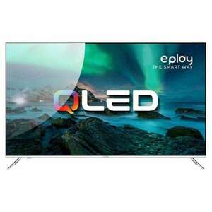 Allview QL65EPLAY6100-U, 65", 164cm, 3840x2160, UHD 4K, HDMI, USB, WiFi, Okos, (G), Fekete QLED TV kép