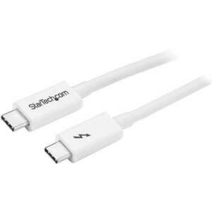 StarTech.com TBLT3MM1MW Thunderbolt kábel 1 M 20 Gbit/s Fehér (TBLT3MM1MW) kép