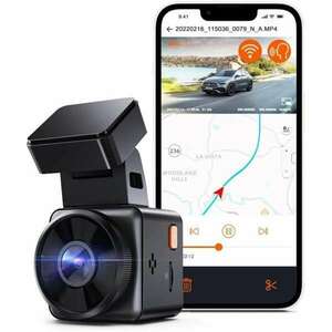 Vantrue Dash Cam - E1 Lite (WiFi+GPS autós kamera, 1080p, HDR, Hangutasítás, 512GB MicroSD támogatás) kép