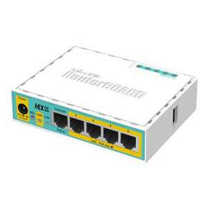 Router hEX PoE Lite, 5 x Fast Ethernet 4 x PoE, RouterOS L4 - Mikrotik kép