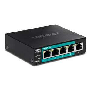 Kapcsoló 4 portos Fast Ethernet Long Range 250m PoE+ 60W, 1 port Fast Ethernet - TRENDnet kép