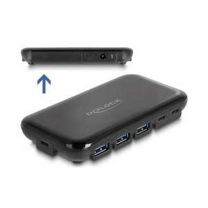 DeLock USB 3.2 Gen 2 4x Type-A + 3x Type-C Hub (64209) (delock64209) kép