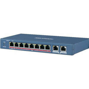 Hikvision Switch PoE - DS-3E0310HP-E (8 port 100Mbps, 120W, 2xRJ45 1000Mbps) kép