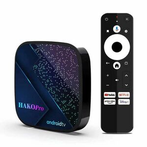 HAKO PRO 2/16GB Android 11 TV Box Google Certfied, Netflix 4K, HBO Max, Disney+ kép