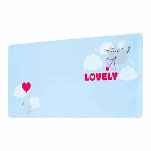 Professzionális egérpad játékhoz és irodai Pusheen Purrfect Love, XL modell, csúszásmentes, vízálló, 80x35 cm kép