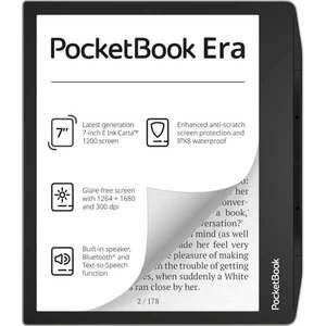 POCKETBOOK e-Reader, PB700 ERA ezüst (7"E Ink Carta1200, Cpu: 1GHz, 16GB, 1700mAh, wifi, B, USB-C, kép megvilágítás) kép