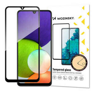 Wozinsky Tempered Glass Full Glue Super Tough Screen Protector Full Coveraged with Frame Case Friendly for Samsung Galaxy A22 4G black kép