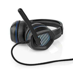 Gaming Headset, Teljes Fület Befedő Kialakítás, Surround, USB Type-A, Felhajtható Mikrofon, 2.10 m, LED kép