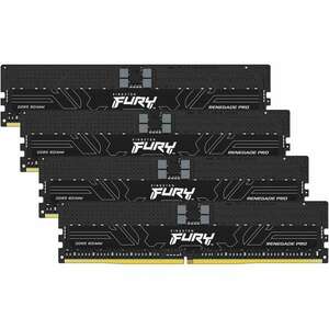 Kingston 128GB / 6400 FURY Renegade Pro DDR5 DIMM CL32 Dual RAM KIT (4x32GB) (KF564R32RBE2K4-128) kép