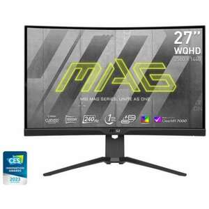 MSI 27" MAG 275CQRXF WQHD VA 240Hz HDMI/DP/USB ívelt gamer monitor kép