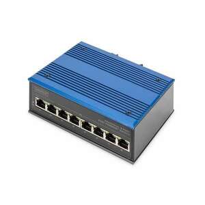 DIGITUS DN-650106 8port 10/100 falra szerelhető ipari switch kép