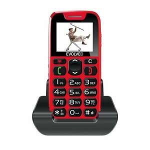 Evolveo Easyphone EP-500 1, 8" piros mobiltelefon kép