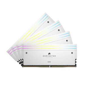 Corsair 64GB / 6000 Dominator Titanium RGB White (Intel XMP) DDR5 RAM KIT (4x16GB) kép