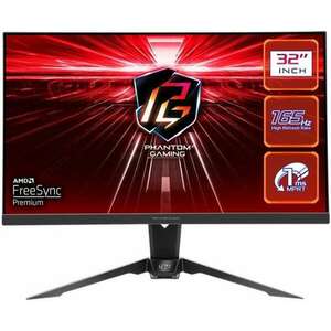 ASROCK PG32QF2B Gaming Monitor 31.5" VA, 2560x1440, HDMI/Displayport, 165Hz, HDR kép