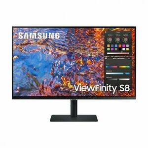 SAMSUNG IPS monitor 32" S80PB, 3840x2160, 16: 9, 350cd/m2, 5ms, DisplayPort/HDMI/3xUSB/USB-C/LAN, Pivot kép