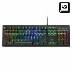 Sharkoon Skiller SGK30 RGB Blue Switch mechanical gaming keyboard Black US kép