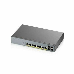 ZYXEL Switch 10x1000Mbps (8xPOE) + 2xGigabit SFP Menedzselhető Rackes, GS1350-12HP-EU0101F kép