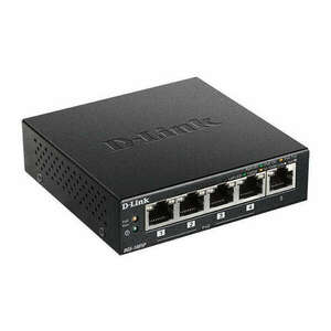 D-LINK Switch 5x1000Mbps (4xPOE+) Fémházas Asztali, DGS-1005P/E kép