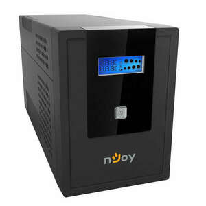 NJOY Szünetmentes 1500VA - Cadu 1500 (4 Schuko, line-interaktív, USB menedzsment, RJ11/45 vonalvédelem(1Gb/s), fekete) kép