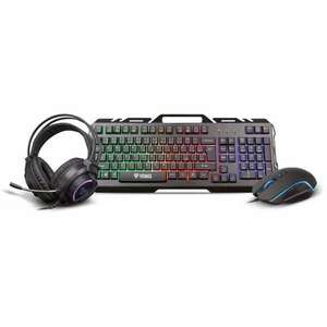 Yenkee YGS 01 Inferno 3in1 Vezetékes Gaming Billentyűzet + Egér + Headset (Fekete) - Szlovák kép