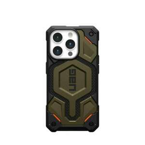 UAG Monarch Pro - védőtok iPhone 15 Pro-hoz, compatibilis a MagSafe-el (Kevlar elem zöld) kép