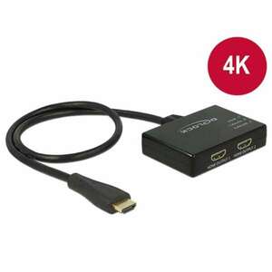 DELOCK Splitter HDMI 1x HDMI in > 2x HDMI out 4K 30Hz kép