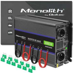 Qoltec Monolith 51929 Autós inverter (12V / 3000W) kép