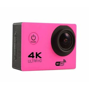 WiFi-s Akciókamera, H10, 12MP sportkamera, FullHD video/60FPS, max.64GB TF Card, 30m-ig vízálló, A+ 170°, rózsaszín kép