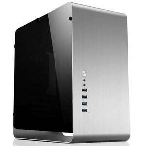 Jonsbo UMX3 Silver (Window version) táp nélküli ablakos Micro-ATX ház ezüst kép