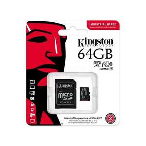 Kingston 64GB SD micro Industrial (SDXC Class 10 A1) (SDCIT2/64GB) memória kártya + olvasó kép