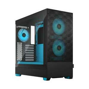 Fractal Design FD-C-POR1A-02 Pop Air táp nélküli ablakos ház RGB Cyan Core fekete-kék kép