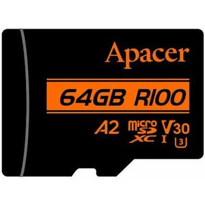 microSDXC 64GB UHS-I/U3/V30/A2 + Adapter (AP64GMCSX10U8-R) kép