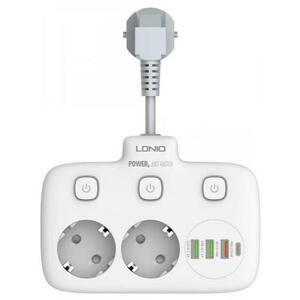 2 Plug + 4 USB Switch (SE2435) kép