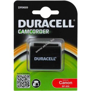 Duracell akku Canon FS10 Flash Memory Camcorder (BP-808) (Prémium termék) - Kiárusítás! kép