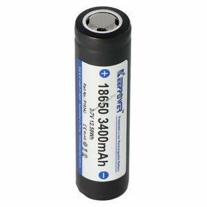 Keeppower 18650, 3400mAh, 3.7V Li-Ion akku, kép