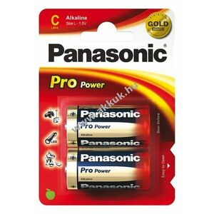 Panasonic Pro Power Gold Alkaline LR14. C. Baby, elem, 2db/csom kép