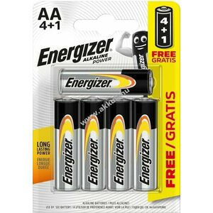 ENERGIZER Alkaline Power AA, ceruza, E91, 4+1db/csomag - Kiárusítás! kép