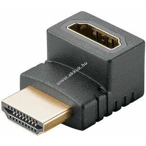 HDMI adapter 90° -ban fajlított, vertikális, 8K 60Hz - A készlet erejéig! kép