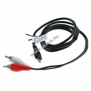 OTB audiókábel - Micro-USB -> RCA audió-ra - Kiárusítás! - A készlet erejéig! kép