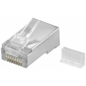 CAT 5e RJ45 csatlakozó, árnyékolt, szálvezetővel kép