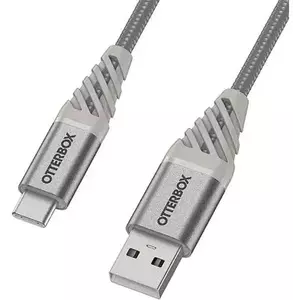 Kábel OtterBox 1m USB-C to USB-A Cable, Silver (78-52539) kép