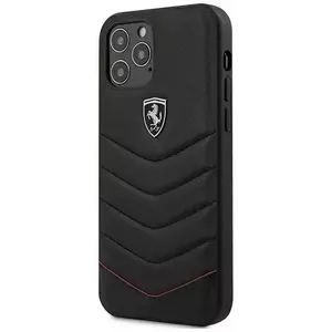 Tok Ferrari FEHQUHCP12LBK iPhone 12 Pro Max 6, 7" black hardcase Off Track Quilted (FEHQUHCP12LBK) kép