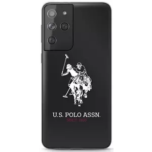 Tok US Polo USHCS21LTPUHRBK S21 Ultra G998 black Shiny Big Logo (USHCS21LTPUHRBK) kép