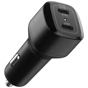 Autó töltő SPIGEN PC2000 POWERARC 2-PORT CAR CHARGER PD45W/QC3.0 BLACK (ACP02562) kép