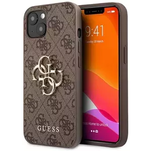 Tok Guess GUHCP13M4GMGBR iPhone 13 6, 1" brown hardcase 4G Big Metal Logo (GUHCP13M4GMGBR) kép