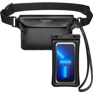 Tok SPIGEN A621 UNIVERSAL WATERPROOF CASE & WAIST BAG BLACK (AMP04533) kép