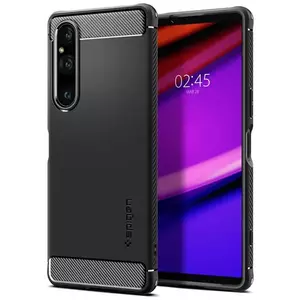 Tok Spigen Rugged Armor, black - Sony Xperia 1 V (ACS06204) kép