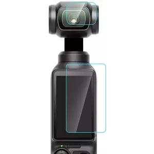 TEMPERED KIJELZŐVÉDŐ FÓLIA Puluz Tempered Glass Lens and Screen Protector DJI OSMO Pocket 3 kép